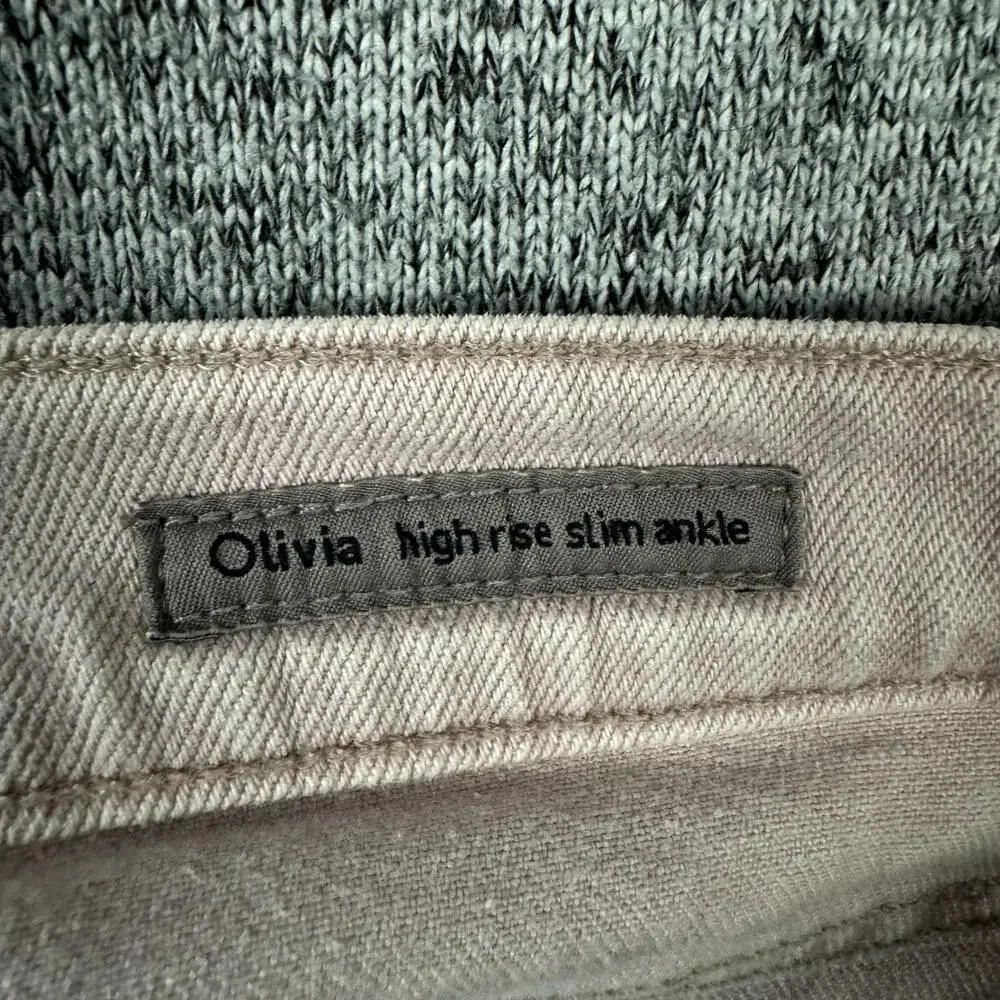 Citizens Of Humanity Size 26 Pink Denim Olivia High Rise Slim Ankle Jeans - Picture 7 of 10